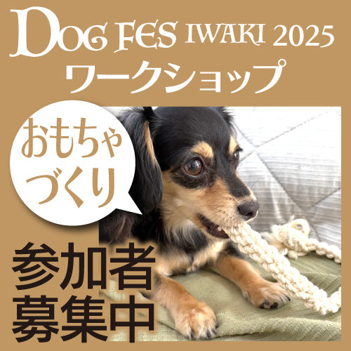 DOG FES IWAKI 2025 ワークショップ【おもちゃづくり】予約