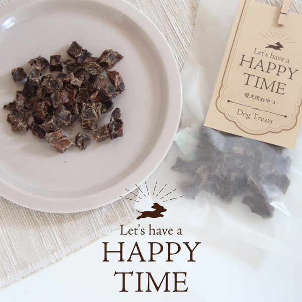 【HAPPY TIME】国産 鹿肉ジャーキー　ダイス （犬用おやつ）